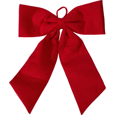 Ribbon, 68×80 cm, Red with Polka Dots