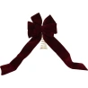 Kaspinas eglės viršūnei, 72 cm, tamsiai vyšninės (burgundy) spalvos