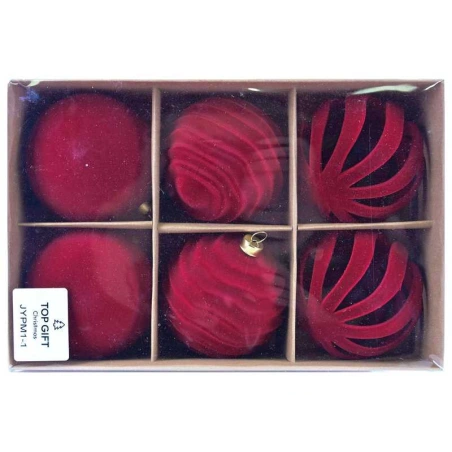 Plastikiniai burbulai, 8 cm, raudonos spalvos, 1 pak. – 6 vnt.