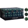 Christmas Tree Ornaments, Ø 50 mm, Green, 1 Pack - 16 pcs.