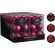 Christmas Tree Ornaments, Ø 80 mm, Burgundy, 1 Pack - 6 pcs.