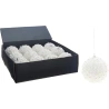 Eglītes rotājums, Ø 8 cm, baltā krāsā