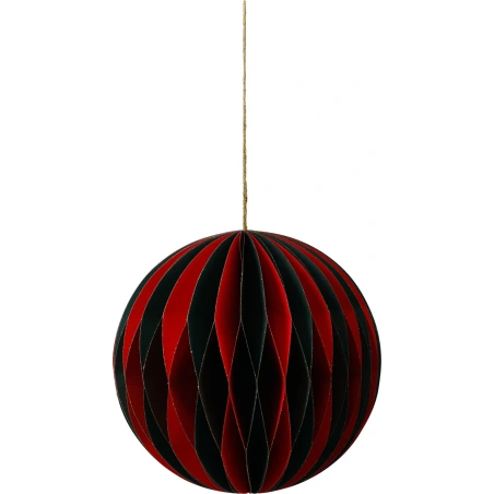 Hanging Decoration, Ø 15 cm, Paper, Red-Green