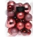 Christmas Tree Ornaments, Red-Pink, 1 Pack - 26 cm