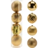 Christmas Tree Ornaments, Ø 15 cm, Gold, 1 Set - 4 pcs.