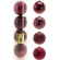 Christmas Tree Ornaments, Ø 15 cm, Burgundy, 1 Set - 4 pcs.