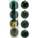Christmas Tree Ornaments, Ø 15 cm, Green, 1 Set - 4 pcs.