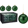 Christmas Tree Ornaments, Ø 60 mm, Green, 1 Pack - 9 pcs.