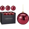 Christmas Tree Ornament, Ø 100 mm, Dark Cherry (Burgundy)