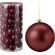 Eglės žaisliukai, tamsiai vyšninės (burgundy) spalvos, 1 pak. - 100 vnt.