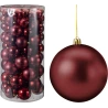 Eglītes rotājumi, tumši ķiršu (burgundy) krāsā, 1 iep. - 100 gab.