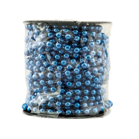 Beaded Garland, Ø 10 mm × 7 m, Blue