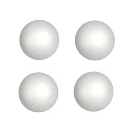 Polistireno rutuliai, Ø 8 cm, 1 pak. - 4 vnt.