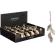 Hanging Pine Cones, 26 cm, White, Silver