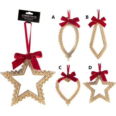 Hanging Decoration - Mirror, Gold