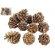 Pine Cones, 5-7 cm, Gold, 1 pack - 12 pcs