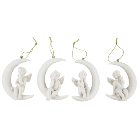 Angel, 6 cm, on the Moon, Hanging Decoration