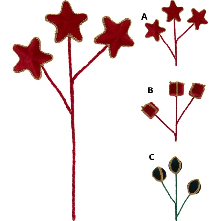 Christmas Decoration on a Stem, 45 cm