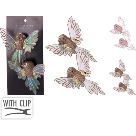 Glossy Bird, 10 cm, 1 Pack - 2 pcs.