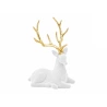 Flocked Reindeer, 20×15 cm, White