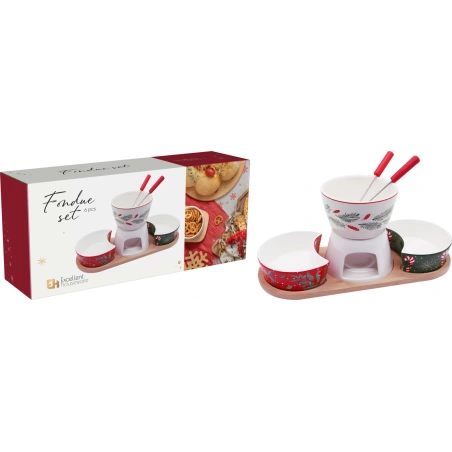 Fondiu rinkinys, porcelianinis