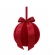 Christmas Decoration - Bauble with Ribbon, Ø 15 cm, Dark Burgundy