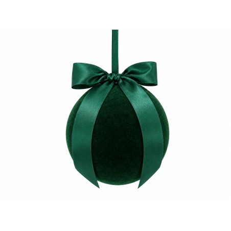 Christmas Decoration - Bauble with Ribbon, Ø 30 cm, Green