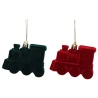 Flocked Christmas Ornament, 8×3.5×6 cm