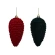 Flocked Christmas Ornament, 6.5×6.5×13 cm