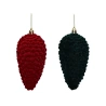 Flocked Christmas Ornament, 6.5×6.5×13 cm