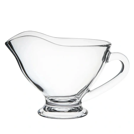 Glass Sauce Dish, 200 ml, 7.5 × 9.5 (15 cm with Handle)