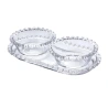 Rinkinys „Love“, 1 pak. - 3 vnt. - padėklas - 25×13×2,3 c, dubenėliai - 160 ml, 11,5×4,5 cm