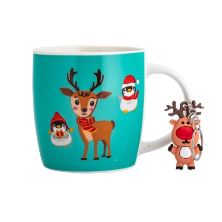 Mug and Keychain, 380 ml, 9 × 8 cm