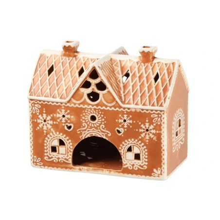 Gingerbread House-Shaped Lantern, 13.5 cm