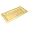 Decorative Plastic Tray, 36 × 17 × 3 cm, Gold