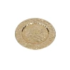 Plastic Plate, 33 × 33 × 2 cm, Gold