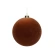Flocked Plastic Christmas Ornament, 15 cm, Brown