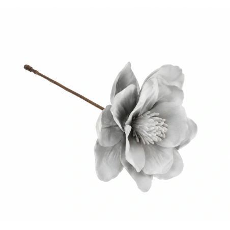 Artificial Magnolia, White and Gray