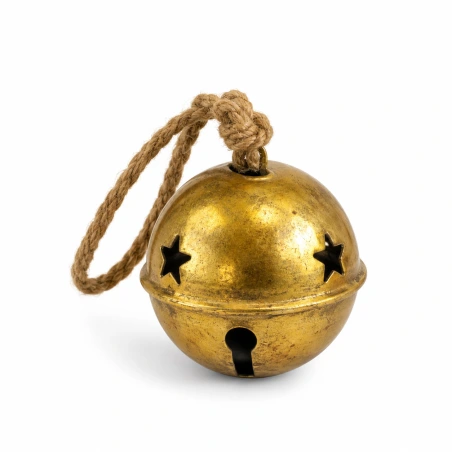 Metal Bell, 12 × 12 × 11 cm, Gold