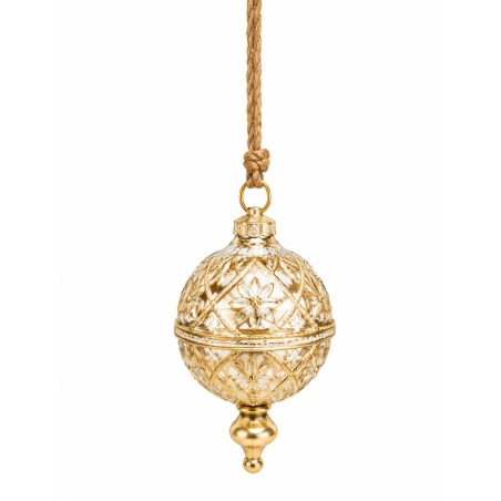 Metal Sphere, 16×16×39 cm, Gold