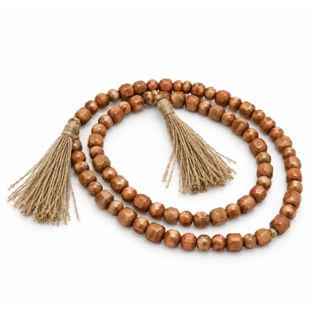 Wooden Beads, 180 cm, Copper Brown