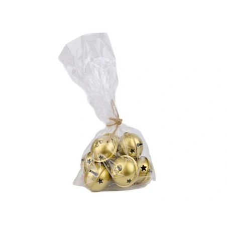 Metal Bells, 5 × 4 cm, Gold, 1 Pack – 8 pcs