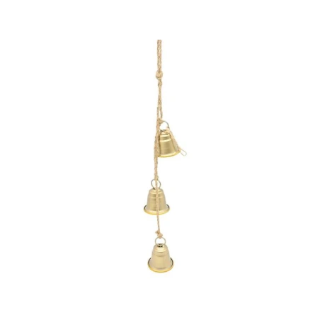 Metal Bell Hanging Decoration, 54 cm, Gold