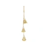 Metal Bell Hanging Decoration, 54 cm, Gold