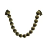 Samta vītne, 170 cm, krelles – Ø 10 cm, olīvzaļā krāsā
