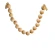 Velvet Garland, 170 cm, Beads – Ø 10 cm, Beige