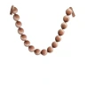 Samta vītne, 170 cm, krelles – Ø 10 cm, gaiši brūnā krāsā
