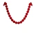 Velvet Garland, 170 cm, Beads – Ø 8 cm,  Red