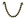 Velvet Garland, 160 cm, Beads – Ø 8 cm, Olive Green