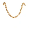 Samta vītne, 130 cm, krelles – Ø 6 cm, bēšā krāsā